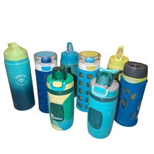 Youth Water Bottle Bundle 16oz Bubba, Ello, Zulu, Firefly Blue/Green/Yellow